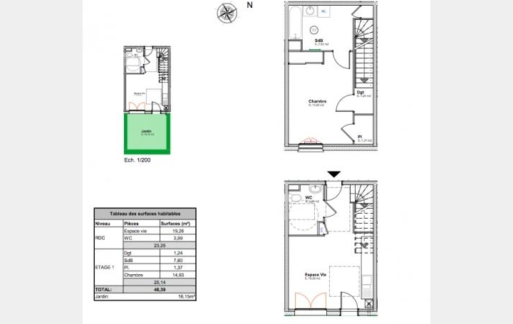 Annonces CALUIRE : Appartement | MEYZIEU (69330) | 48 m2 | 169 900 € 