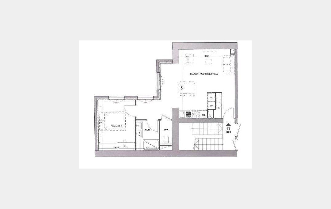 Annonces CALUIRE : Appartement | LYON (69005) | 45 m2 | 273 000 € 